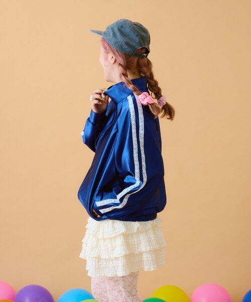 w closet（ダブルクローゼット）の「【あみこ企画】肩レーストラックジャケット（その他アウター・レディース・ネイビー/ピンク・FREE）」の15枚目の写真