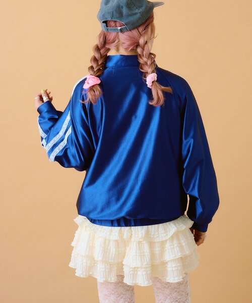 w closet（ダブルクローゼット）の「【あみこ企画】肩レーストラックジャケット（その他アウター・レディース・ネイビー/ピンク・FREE）」の16枚目の写真