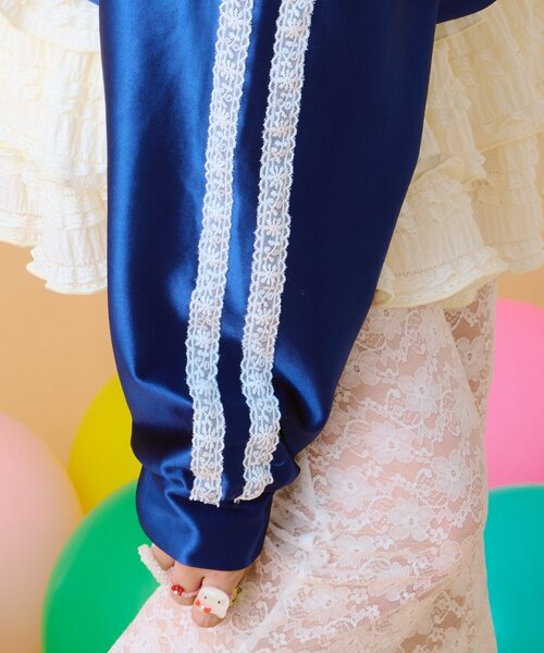 w closet（ダブルクローゼット）の「【あみこ企画】肩レーストラックジャケット（その他アウター・レディース・ネイビー/ピンク・FREE）」の19枚目の写真