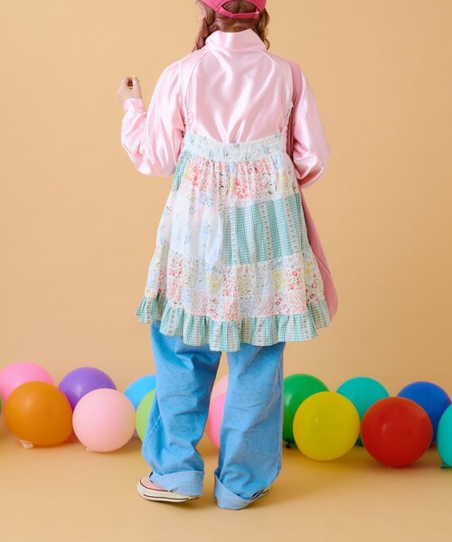 w closet（ダブルクローゼット）の「【あみこ企画】肩レーストラックジャケット（その他アウター・レディース・ネイビー/ピンク・FREE）」の8枚目の写真