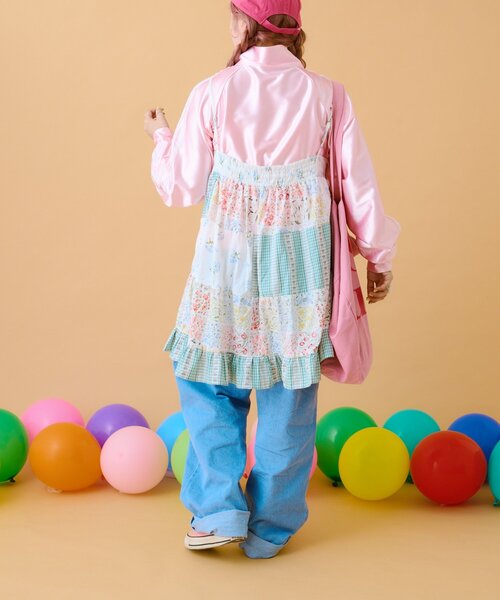 w closet（ダブルクローゼット）の「【あみこ企画】肩レーストラックジャケット（その他アウター・レディース・ネイビー/ピンク・FREE）」の9枚目の写真