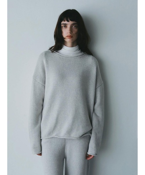 HER.(ハー)の「C/Wニットプルオーバー(ニット/セーター・レディース・チャコールグレー/ライトグレー・フリー)」の3枚目の写真