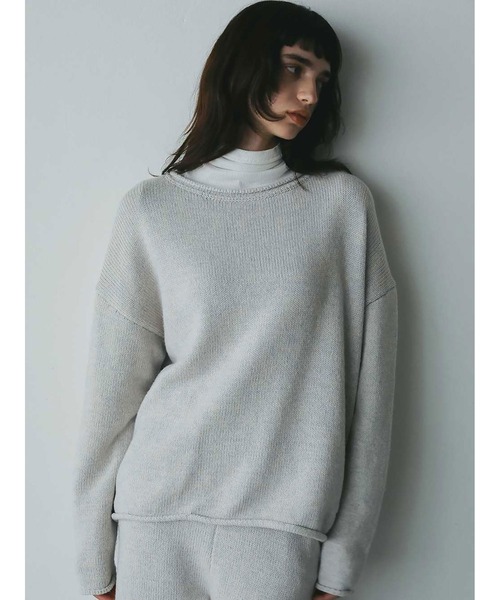HER.(ハー)の「C/Wニットプルオーバー(ニット/セーター・レディース・チャコールグレー/ライトグレー・フリー)」の5枚目の写真
