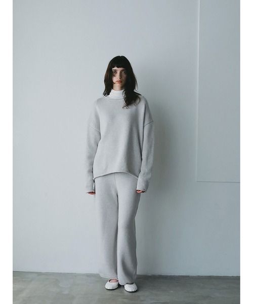 HER.(ハー)の「C/Wニットプルオーバー(ニット/セーター・レディース・チャコールグレー/ライトグレー・フリー)」の10枚目の写真