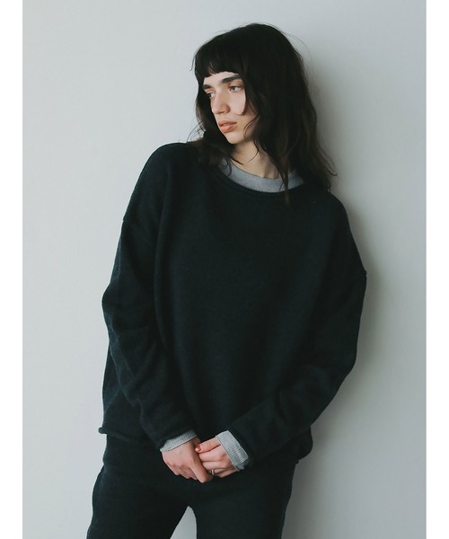 HER.(ハー)の「C/Wニットプルオーバー(ニット/セーター・レディース・チャコールグレー/ライトグレー・フリー)」の11枚目の写真