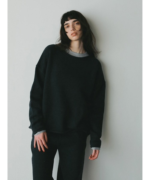 HER.(ハー)の「C/Wニットプルオーバー(ニット/セーター・レディース・チャコールグレー/ライトグレー・フリー)」の12枚目の写真