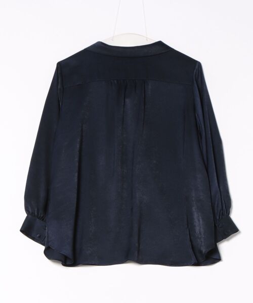 STRAWBERRY-FIELDS（ストロベリーフィールズ）の「ロイヤルヴィンテージサテン_ヴィンテージサテンボウタイブラウス（シャツ/ブラウス・レディース・ネイビー/ピンク系その他/オフホワイト・2）」の12枚目の写真