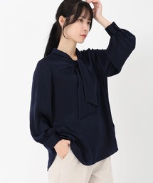 STRAWBERRY-FIELDS | ロイヤルヴィンテージサテン_ヴィンテージサテンボウタイブラウス(シャツ/ブラウス)