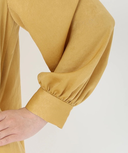 STRAWBERRY-FIELDS（ストロベリーフィールズ）の「ロイヤルヴィンテージサテン_ヴィンテージサテンボウタイブラウス（シャツ/ブラウス・レディース・ネイビー/ピンク系その他/オフホワイト・2）」の9枚目の写真