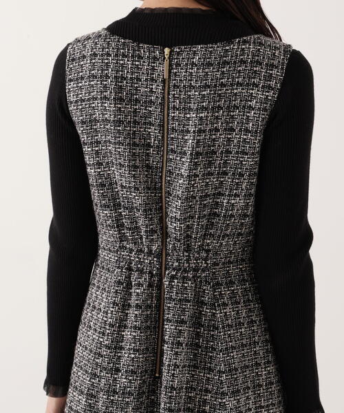 ミックスツイードロングジャンスカ / 1215240104（ワンピース