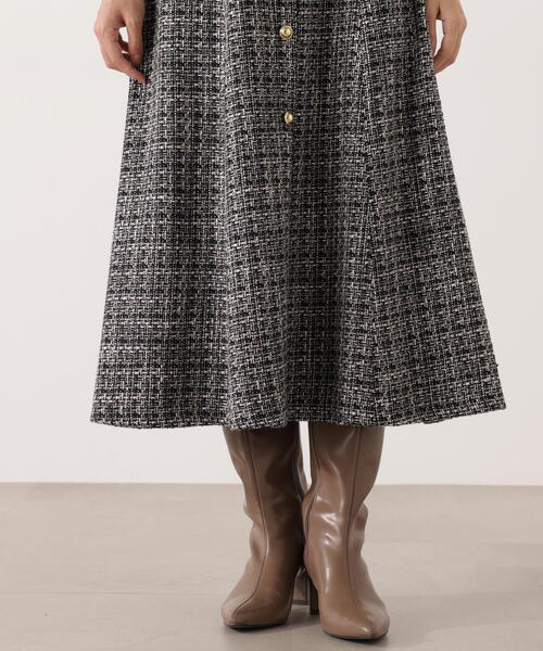 ミックスツイードロングジャンスカ / 1215240104（ワンピース
