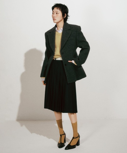 Mardi Mercredi(マルディメクルディ)の「SOCKS ESSENTIAL / ソックス エッセンシャル(ソックス/靴下・レディース・バーガンディー/ブラウン/ブルー/チャコールグレー/グレー/ヘザーグレー/ブラック/マスタード/ネイビー/ダークベージュ/オートミール・FREE)」の14枚目の写真