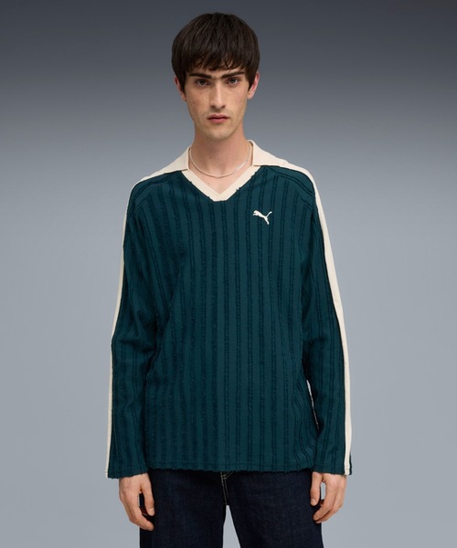 PUMA Mens T7 Liner long‑sleeve поло‑футболка