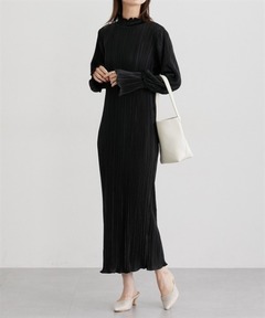 セール】タートルプリーツカットワンピース（ワンピース）｜anuans（ア