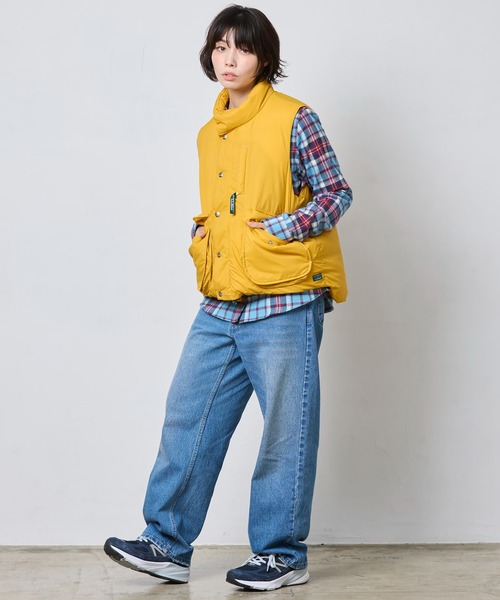 L.L.Bean(エルエルビーン)の「【JAPAN EDITION】ホールデン・ダウン・ベスト(ダウンベスト・レディース・ストーン/グレイッシュブルー/イエロー系・MEDIUM)」の17枚目の写真