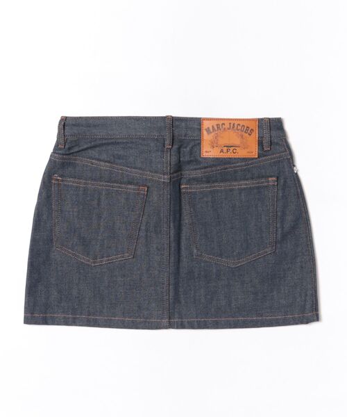 A.P.C.(アーペーセー)の「THE MINI SKIRT / A.P.C. x MARC JACOBS(スカート・レディース・ネイビー・34/36)」の2枚目の写真