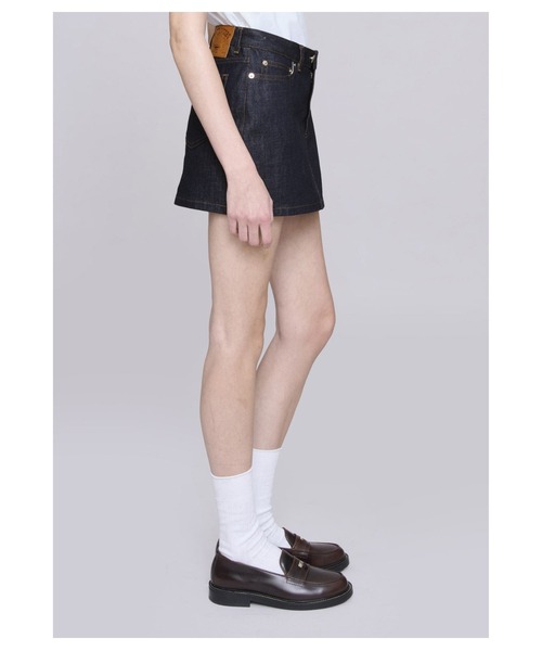 A.P.C.(アーペーセー)の「THE MINI SKIRT / A.P.C. x MARC JACOBS(スカート・レディース・ネイビー・34/36)」の3枚目の写真