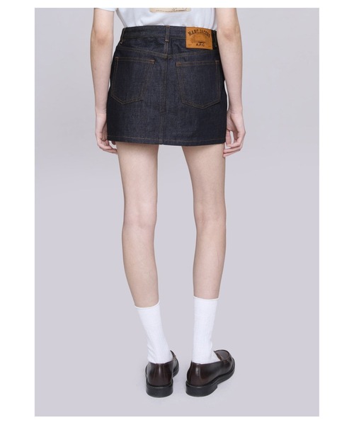 A.P.C.(アーペーセー)の「THE MINI SKIRT / A.P.C. x MARC JACOBS(スカート・レディース・ネイビー・34/36)」の4枚目の写真