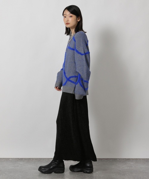 LAKOLE(ラコレ)の「楊柳ベロアナロースカート / 602797(スカート・レディース・ブラック/カーキ/モカ・FREE)」の5枚目の写真