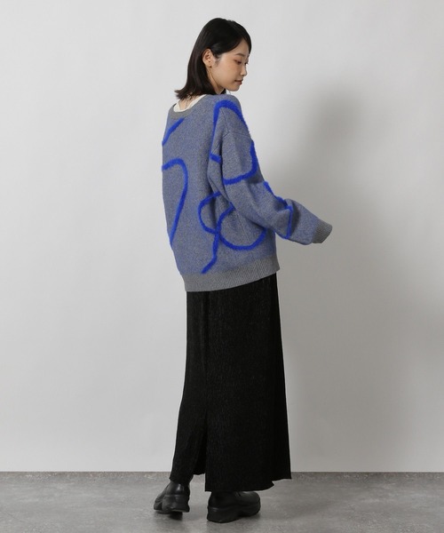 LAKOLE(ラコレ)の「楊柳ベロアナロースカート / 602797(スカート・レディース・ブラック/カーキ/モカ・FREE)」の6枚目の写真