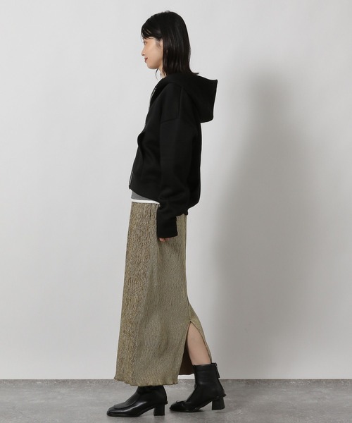 LAKOLE(ラコレ)の「楊柳ベロアナロースカート / 602797(スカート・レディース・ブラック/カーキ/モカ・FREE)」の11枚目の写真