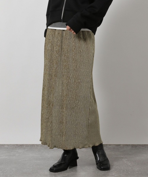LAKOLE(ラコレ)の「楊柳ベロアナロースカート / 602797(スカート・レディース・ブラック/カーキ/モカ・FREE)」の13枚目の写真