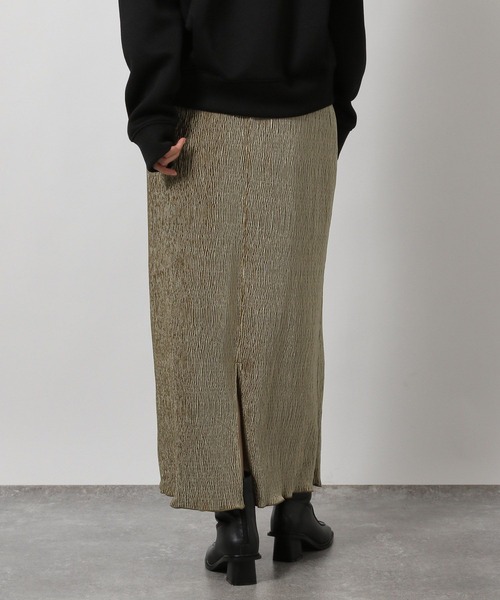 LAKOLE(ラコレ)の「楊柳ベロアナロースカート / 602797(スカート・レディース・ブラック/カーキ/モカ・FREE)」の15枚目の写真