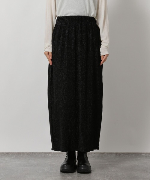 LAKOLE(ラコレ)の「楊柳ベロアナロースカート / 602797(スカート・レディース・ブラック/カーキ/モカ・FREE)」の16枚目の写真