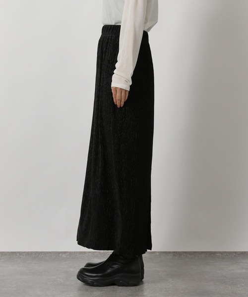 LAKOLE(ラコレ)の「楊柳ベロアナロースカート / 602797(スカート・レディース・ブラック/カーキ/モカ・FREE)」の17枚目の写真