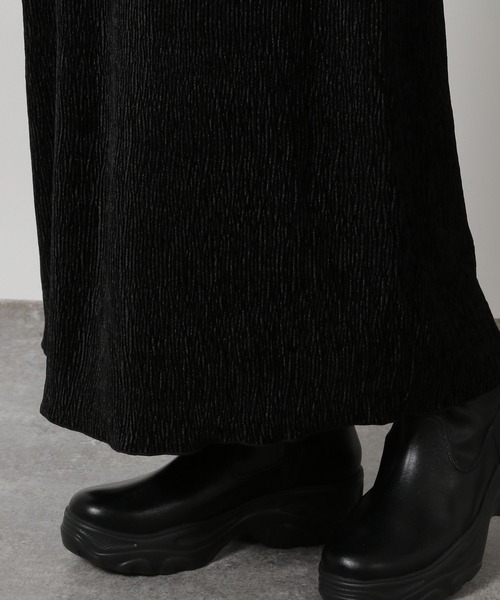 LAKOLE(ラコレ)の「楊柳ベロアナロースカート / 602797(スカート・レディース・ブラック/カーキ/モカ・FREE)」の21枚目の写真