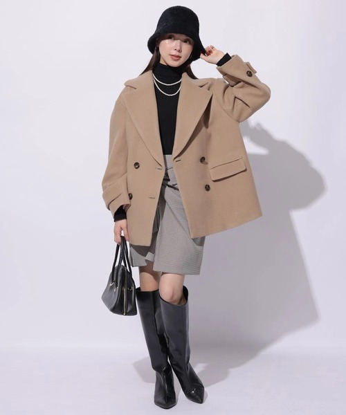 新品　Mystrada　ジャコット ホワイト 38 マイストラーダ Mystrada シャギーコート （白） -ファッション通販