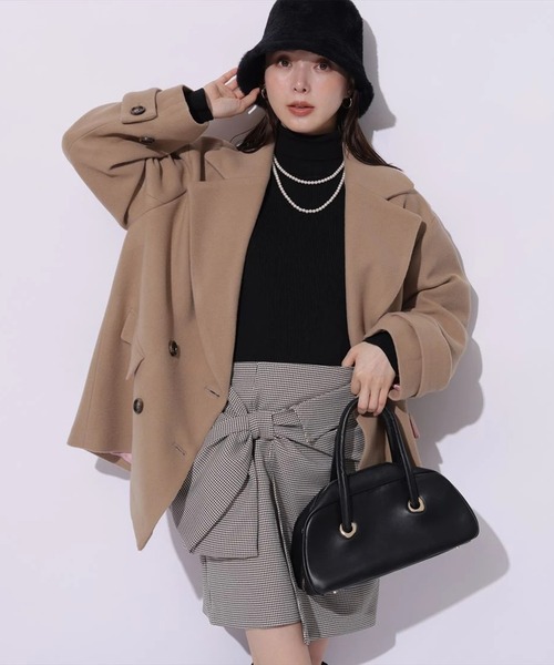 Mystrada(マイストラーダ)の「Pコート(ダウンジャケット/コート・レディース・オフホワイト/キャメル/ネイビー・36/38)」の13枚目の写真