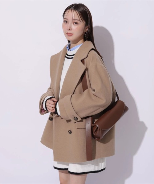 マイストラーダ　Pコート　キャメル　2024新品 Pコート（ダウンジャケット/コート）｜Mystrada（マイストラーダ）の