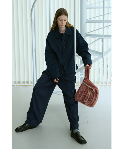 un/neu（アンノイ）の「マルチストライプファーニットバッグ / 500mlペットボトル収納可能（ハンドバッグ・レディース・ピンク/グリーン/ブルー・FREE）」の18枚目の写真