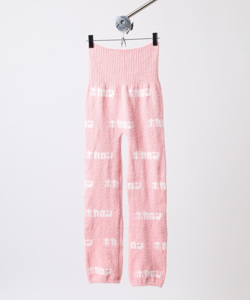 FUNALIVE(ファンアライブ)の「テロップホカロン 腹巻きロングパンツ(ルームウェア/パジャマ・レディース・レッド/ピンク/グレー・FREE)」の5枚目の写真
