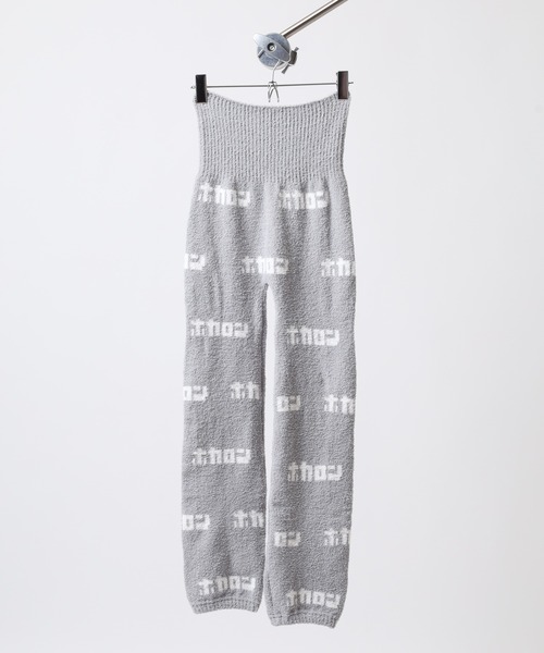 FUNALIVE(ファンアライブ)の「テロップホカロン 腹巻きロングパンツ(ルームウェア/パジャマ・レディース・レッド/ピンク/グレー・FREE)」の4枚目の写真