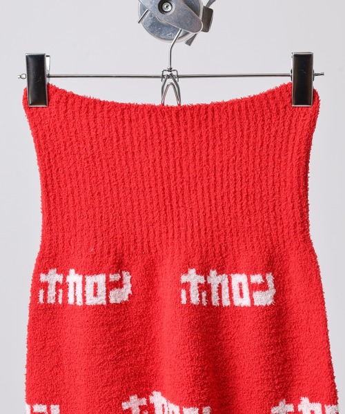 FUNALIVE(ファンアライブ)の「テロップホカロン 腹巻きロングパンツ(ルームウェア/パジャマ・レディース・レッド/ピンク/グレー・FREE)」の7枚目の写真