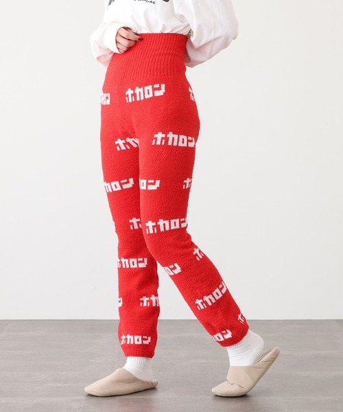 FUNALIVE(ファンアライブ)の「テロップホカロン 腹巻きロングパンツ(ルームウェア/パジャマ・レディース・レッド/ピンク/グレー・FREE)」の11枚目の写真