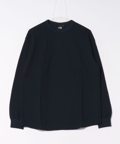 THE NORTH FACE(ザノースフェイス)の「THE NORTH FACE ロングスリーブウォームワッフルクルー(Tシャツ/カットソー・メンズ・ホワイト系/ブラック/ミックスグレー/オリーブ/ネイビー/オフホワイト・XL/M/L)」の6枚目の写真
