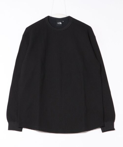 THE NORTH FACE(ザノースフェイス)の「THE NORTH FACE ロングスリーブウォームワッフルクルー(Tシャツ/カットソー・メンズ・ホワイト系/ブラック/ミックスグレー/オリーブ/ネイビー/オフホワイト・XL/M/L)」の1枚目の写真