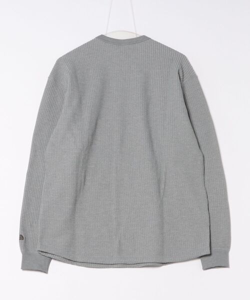 THE NORTH FACE(ザノースフェイス)の「THE NORTH FACE ロングスリーブウォームワッフルクルー(Tシャツ/カットソー・メンズ・ホワイト系/ブラック/ミックスグレー/オリーブ/ネイビー/オフホワイト・XL/M/L)」の7枚目の写真