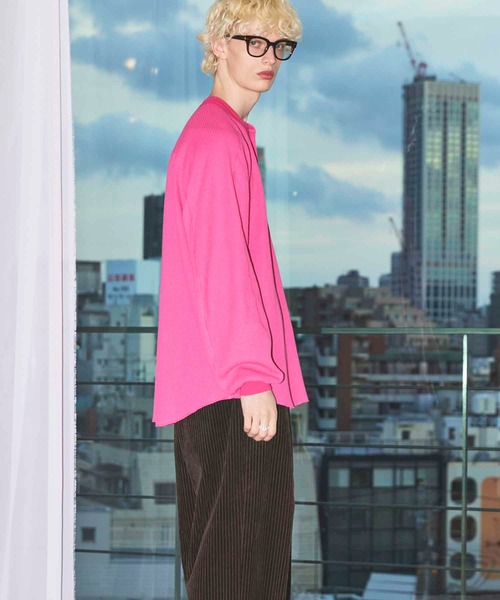 週末限定セール☆DÉPAREILLÉ WOOL ニット UNISEX》Botanical Jacquard Prime-Over Crew Neck Knit Pullover