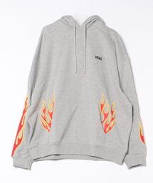 VANS ヴァンズ M Flames blow out HST スウェットプルオーバー 125K1034400 H-GRAY