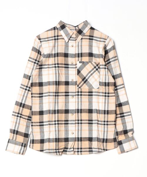 Columbia（コロンビア）の「コロンビア  ウィメンズキャリコベイシンフランネルロングスリーブシャツ（シャツ/ブラウス・レディース・ダークグリーン/ベージュ・M/L/XL）」の2枚目の写真