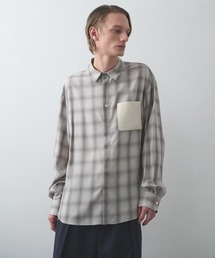 CULLNI | 【CULLNI】別注 Leather Pocket Check L/S Shirts(シャツ/ブラウス)