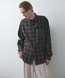 CULLNI | 【CULLNI】別注 Leather Pocket Check L/S Shirts(シャツ/ブラウス)