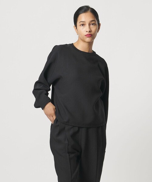 UNITED ARROWS & SONS by DAISUKE OBANA(ユナイテッドアローズアンドサンズバイダイスケオバナ)の「<D.O UNITED ARROWS BY DAISUKE OBANA for WOMEN>+10 DOLMAN LS CREW/ロングスリーブTシャツ(Tシャツ/カットソー・レディース・ブラック/オリーブ・S/M)」の2枚目の写真