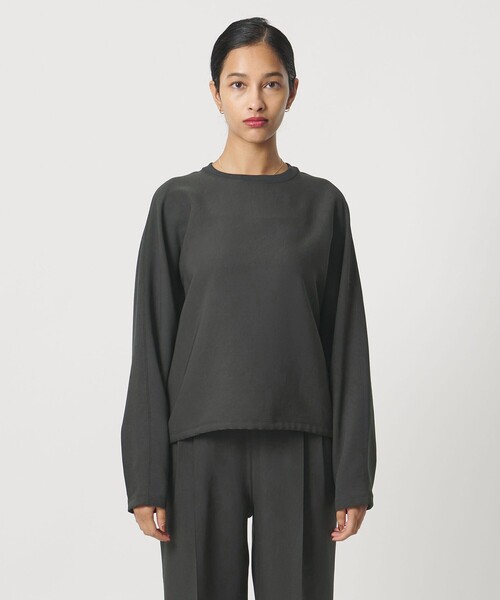 UNITED ARROWS & SONS by DAISUKE OBANA(ユナイテッドアローズアンドサンズバイダイスケオバナ)の「<D.O UNITED ARROWS BY DAISUKE OBANA for WOMEN>+10 DOLMAN LS CREW/ロングスリーブTシャツ(Tシャツ/カットソー・レディース・ブラック/オリーブ・S/M)」の7枚目の写真