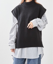 【Bl】【Bling Leads】モックネックNベスト