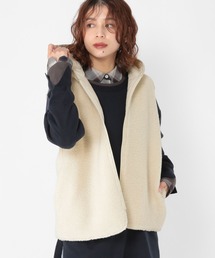 studio CLIP | リバーシブルキルトボアベスト(ベスト)